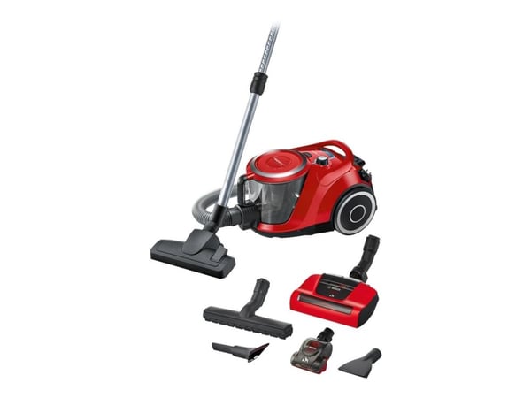 Bosch BGS41PET1 - Dammsugare - med behållare - utan påse - röd