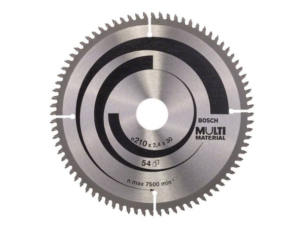 Bosch Multi Material - Sirkelformet sagblad - for tre, plast, aluminium, ikke-jernholdig metall, epoksyharpiks - 210 mm - 80 tenner
