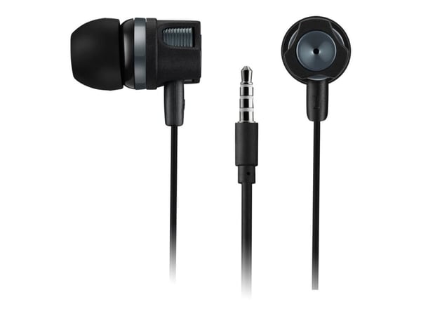 Canyon CNE-CEP3DG - Ørepropper med mikrofon - i øret - kablet - 3,5 mm jakk - mørk grå