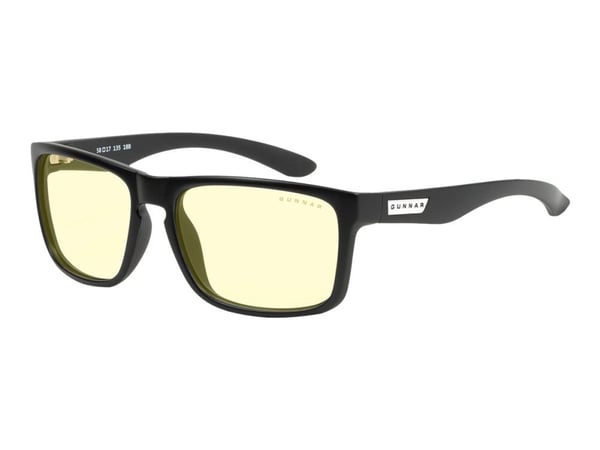 GUNNAR INTERCEPT - Briller - for datamaskin - medium stor - full kant - ramme: onyks - linse: ravgul