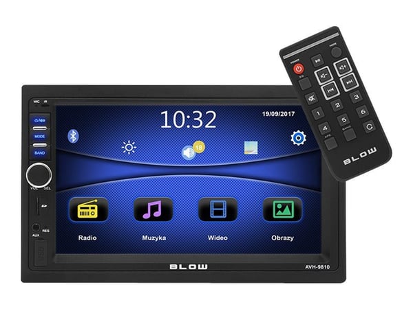 Blow AVH-9810 - Digital mottagare - display - 7" - pekskärm - inbyggd enhet - Dubbel-DIN - 50 W x 4