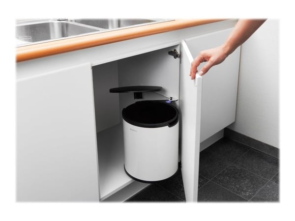 Brabantia - Søppelbøtte - 15 L - hvit