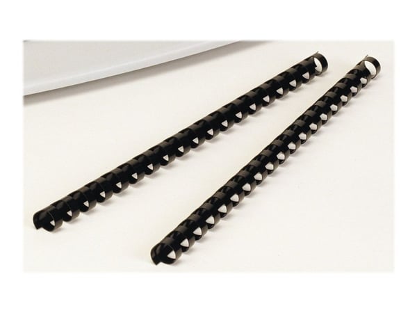 Spiralrygge Fellowes A4 8mm sort 21-40ark (100 stk.) Spiralrygge Fellowes A4 8mm sort 21-40ark (100 stk.)