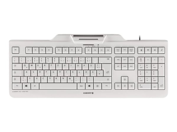 CHERRY KC 1000 SC - Tastatur - USB - Storbritannia - blekgrå