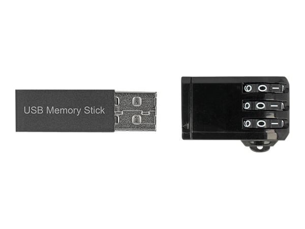 Navilock USB Lock, Yhdistelmälukko, musta