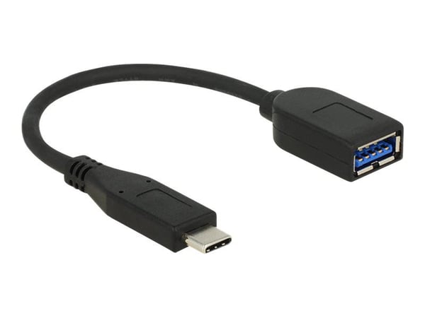 Delock Premium - USB-adapter - USB-type A (hunn) til USB-C (hann) - USB 3.1 Gen 2 - 10 cm - svart