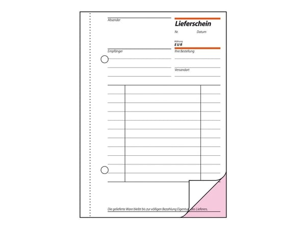 Sigel - Fraktliste - 50 ark - A6 (105 x 148 mm) - dublett - karbonfri