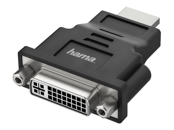 Hama - Video adapter - dobbeltlenke - HDMI plugg til DVI-I hunn - svart - 4K-støtte