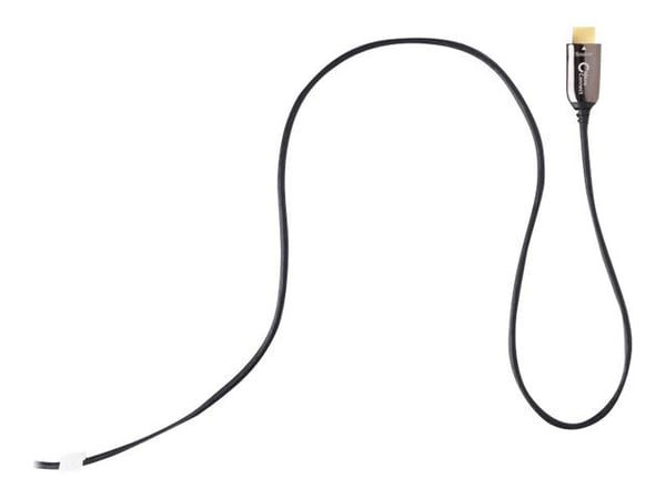 MicroConnect Premium - Sett for HDMI-kabel med Ethernet - hybridkobber / fiberoptikk - svart - aktiv optisk hybridkabel, støtte for Dolby TrueHD, 4...