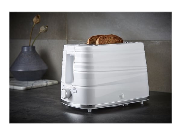 Swan ST31050WN - Brødrister - 2 skive - 2 Spor - hvit