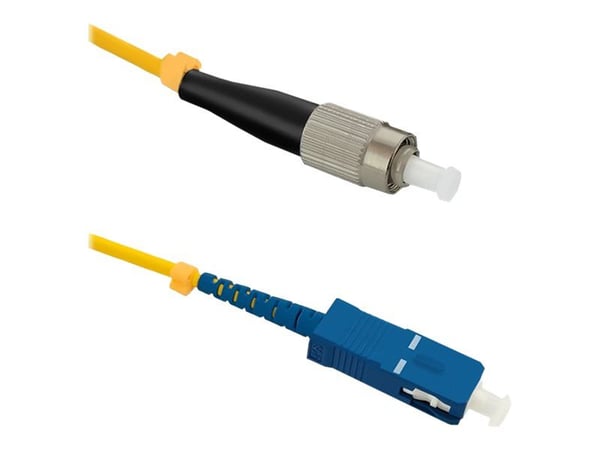 Qoltec - Koblingskabel - FC/UPC-enkeltmodus (hann) til SC/UPC-enkeltmodus (hann) - 20 m - fiberoptisk - simpleks - 9 / 125 micron - G.652D - haloge...
