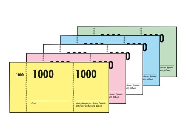 Sigel - Regneblokker - 100 ark - 105 x 50 mm - nummerert (en pakke 10)