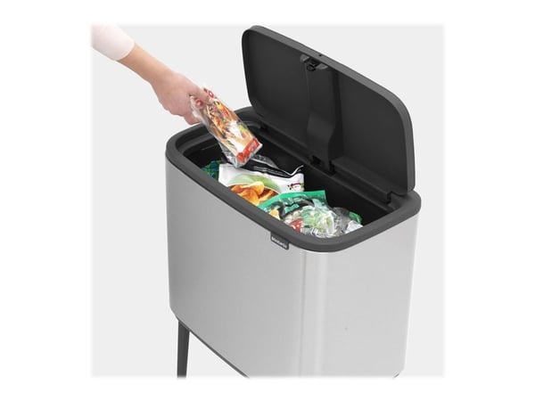 Brabantia Bo Touch Bin - Soptunna - fliplock - 36 L - matt stål