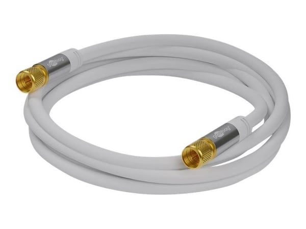 Wentronic 70606, 3 m, F, F, Valkoinen