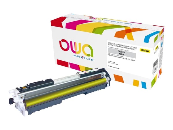 OWA - Gul - yhteensopiva - Genproduceret - tonerpatron (vaihtoehtoisesti: HP 130A) - HP Color LaserJet Pro MFP M176n, MFP M177fw -laitteisiin