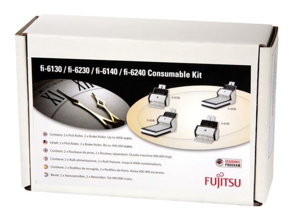 Fujitsu Consumable Kit - Förbrukningsartiklar för skanner - för fi-6130Z, 6140, 6140C, 6140Z, 6230Z, 6240, 6240C, 6240Z