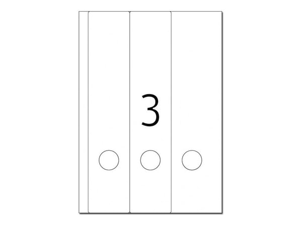 HERMA Special - Papir - matt - permanent selv-adhesiv - blå - 61 x 297 mm 60 etikett(er) (20 ark x 3) opake arkivmappeetiketter