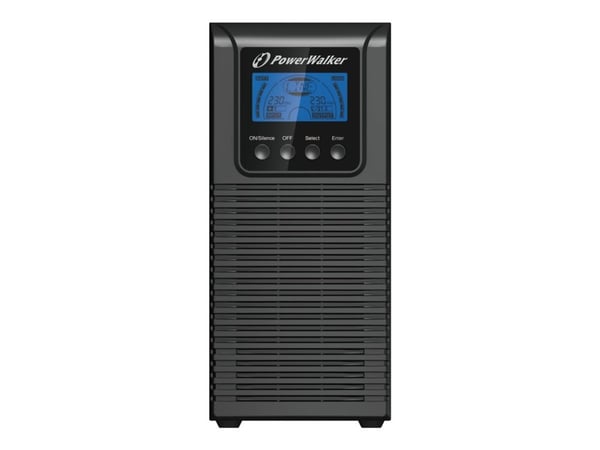 PowerWalker VFI 1000 TGS - UPS - AC 176 - 300 V - 900 watt - 1000 VA - uten batteri - RS-232, USB - utgangskontakter: 3