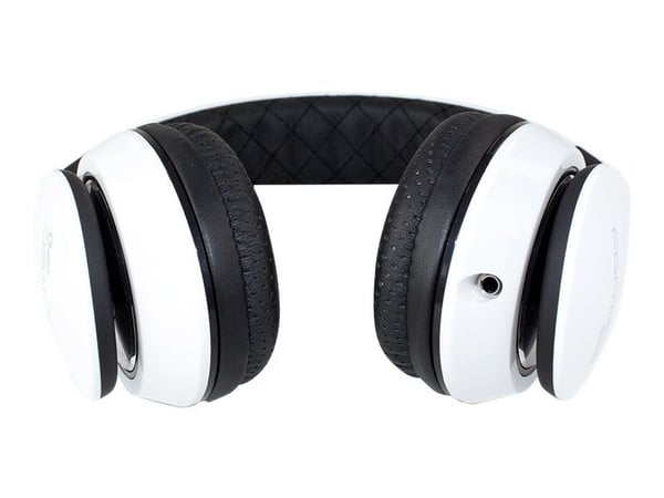 FANTEC SHP-3 - Hodesett - on-ear - kablet - lydisolerende - svart, hvit