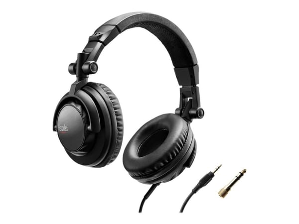 Hercules HDP DJ45 - Hodetelefoner - full størrelse - kablet - 3,5 mm jakk - lydisolerende