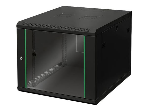 DIGITUS Dynamic Basic DN-19 09U-6/6-EC-SW - Rack skap - veggmonterbar - svart, RAL 9005 - 9U - 19" DIGITUS Dynamic Basic DN-19 09U-6/6-EC-SW - Rack skap - veggmonterbar - svart, RAL 9005 - 9U - 19"