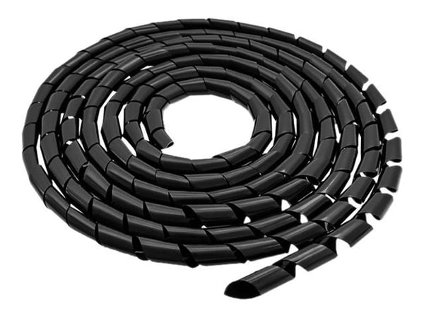 Qoltec - Kabelordner - svart - 10 m