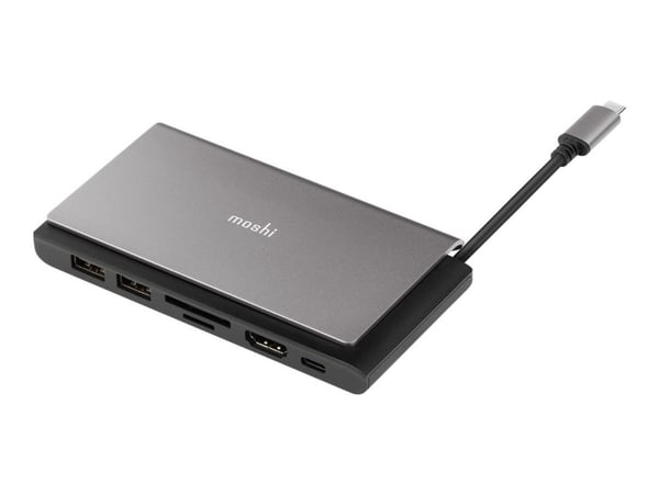 Moshi Symbus Mini 7-in-1 - Dokkingstasjon - USB-C / Thunderbolt 3 - HDMI - 1GbE