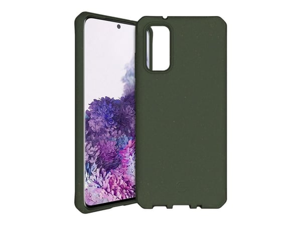 ITSKINS Feronia Bio - Bakdeksel for mobiltelefon - bioplast - khaki - for Samsung Galaxy S20, S20 5G