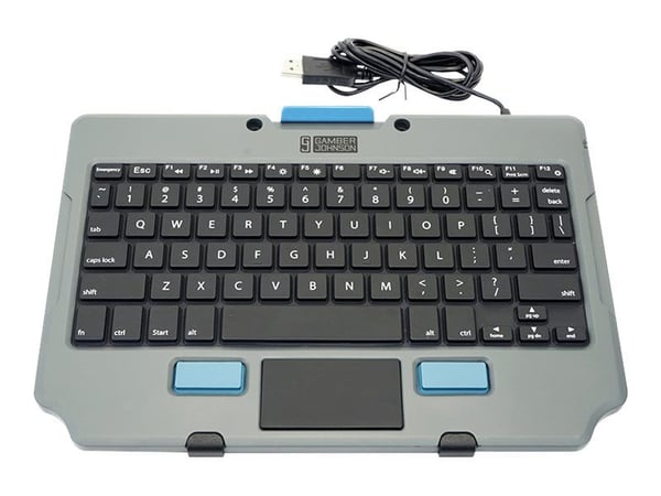 Gamber-Johnson Quick Release Keyboard Cradle - Monteringskomponent (beholder) - for tastatur - svart - monteringsgrensesnitt: 75 x 75 mm - for Gamb...
