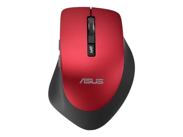 ASUS WT425, Oikeakätinen, Optinen, Langaton RF, 1600 DPI, Punainen