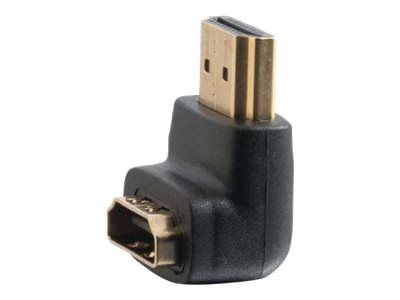 C2G 90° Down Adapter - HDMI-adapter - HDMI hane till HDMI hona - svart - 90° kontakt
