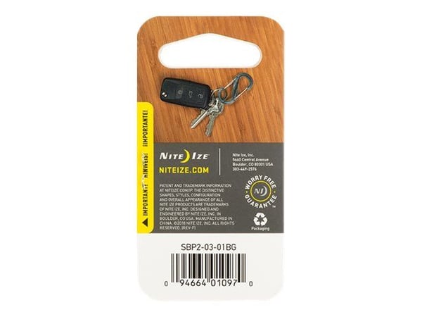 Nite Ize S-Biner Plastic Dual Carabiner #2 - Karabinerklips - svart