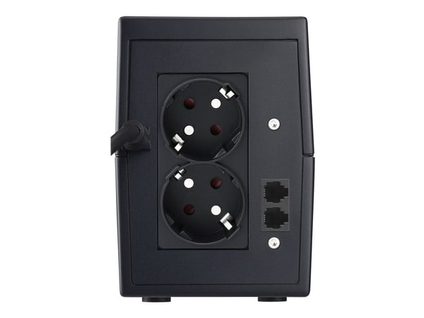 PowerWalker VI 650 SE - UPS - AC 220/230/240 V - 360 Watt - 600 VA 7 At - USB - utgang-stikkforbindelse: 2 - sort