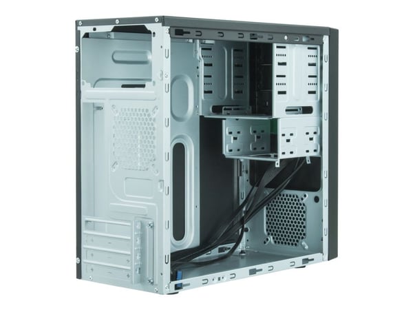 Chieftec Elox Series HO-12B - Tårn - micro ATX 350 Watt (ATX) - sortering - USB/Lyd