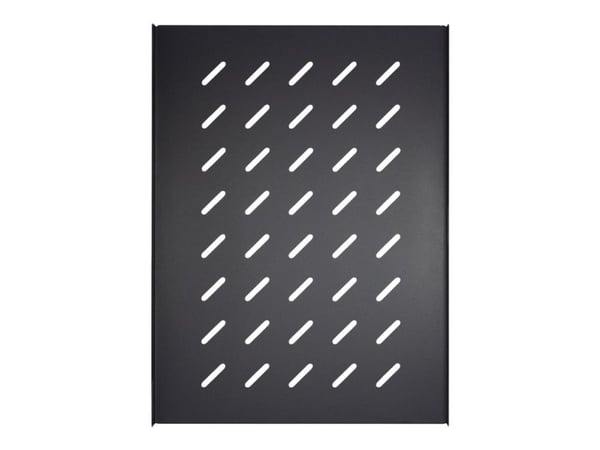 Inter-Tech SW-650/1000 - Rack-hylle - side - svart, RAL 9005 - 1U - 19" (en pakke 2)