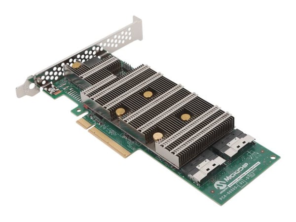 Microchip Adaptec SmartRAID 3200 Series 3258Up-16i /e - Kontrollerkort (RAID) - 16 Kanal - SATA 6Gb/s / SAS 24Gb/s / PCIe 4.0 (NVMe) - RAID RAID 0,... Microchip Adaptec SmartRAID 3200 Series 3258Up-16i /e - Kontrollerkort (RAID) - 16 Kanal - SATA 6Gb/s / SAS 24Gb/s / PCIe 4.0 (NVMe) - RAID RAID 0,...