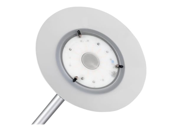 Unilux Premium Variaglass - Torchiere-gulvlampe - LED - 22 W - klasse A+ - 3000 K - mattert, metallgrå