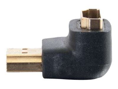 C2G 90° Down Adapter - HDMI-adapter - HDMI hane till HDMI hona - svart - 90° kontakt