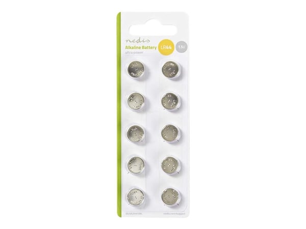 Nedis BAAKLR4410BL - Batteri 10 x LR44 - Alkalisk