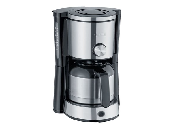 Severin KA 4845, Suodatinkahvinkeitin, 1 L, Jauhettu kahvi, 1000 W, musta, Ruostumaton teräs