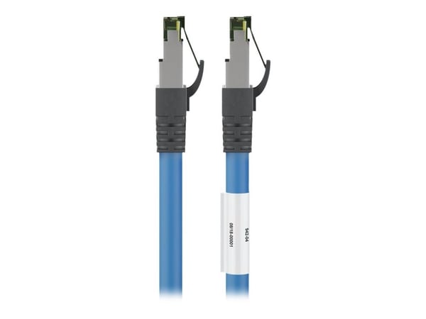 goobay - Koblingskabel - RJ-45 (hann) til RJ-45 (hann) - 7.5 m - SFTP, PiMF - CAT 8.1 - formstøpt - blå