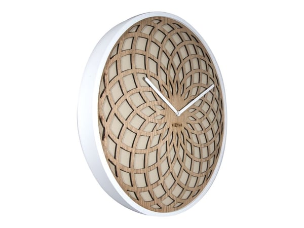 Nextime Sun Small - Klokke - kvarts - veggmonterbar - 35 cm - beige