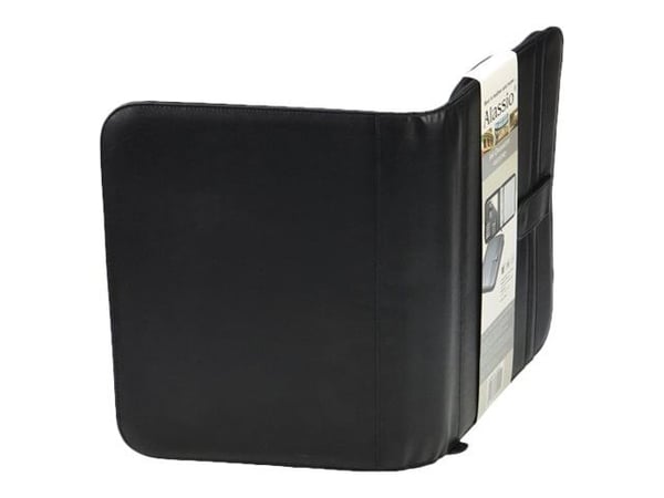 Alassio RICCIONE - Zippet mappe for dokumenter - leatherette - svart