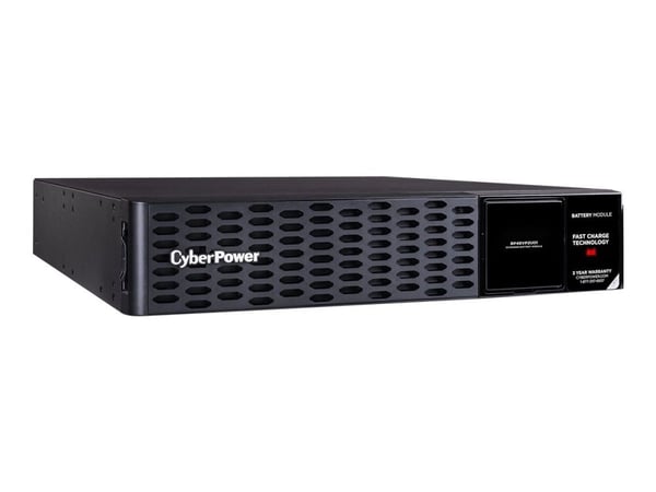 CyberPower External Battery Module Series BP48VP2U01 - Batteriinnbygging (rackmonterbar/ekstern) - 8 x batteri - blysyre - 7 Ah - 2U - svart
