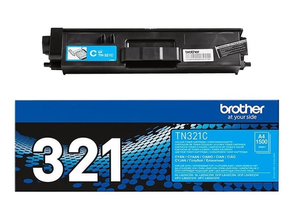Brother TN321C - Cyan - original - tonerpatron - for Brother DCP-L8400CDN, DCP-L8450CDW, MFC-L8650CDW
