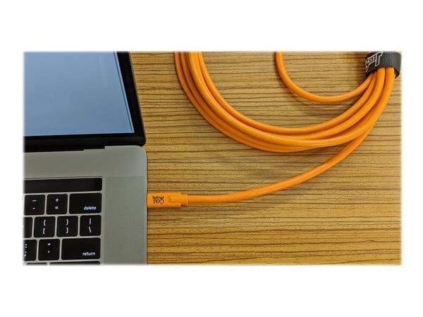 Tether Tools CUC3315-ORG, 4,6 m, USB A, Micro-USB B, USB 3.2 Gen 1 (3.1 Gen 1), 5000 Mbit/s, Oranssi