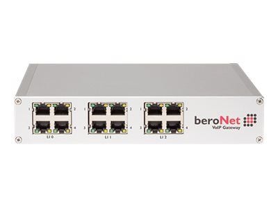 beroNet Modular Session Border Controller BNSBC-XL - VoIP-gateway - 100Mb LAN, TDM - 1U - skystyring - rackmonterbar