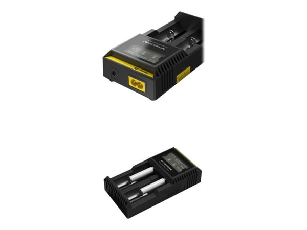 Nitecore D2, Lithium jern fosfat (LiFePO4), Lithium-Ion (Li-Ion), Nikkel-Cadmium (NiCd), Nikkel-Metalhydrid..., AA, AAA, AAAA, C