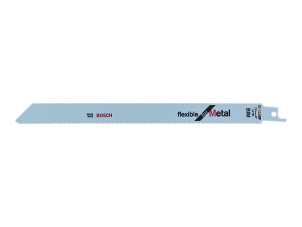 Bosch flexible for Metal S 1122 BF - Sagblad - for rør, blikk, profiles - lengde: 225 mm (en pakke 25)