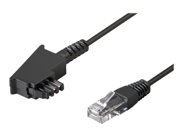 goobay - Telefonkabel - TAE-F (hann) til RJ-45 (hann) - 3 m - svart